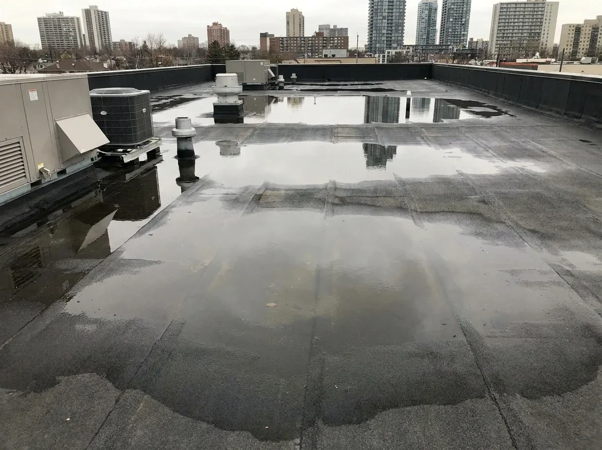 Ponding Water Roof Repair in Independence, MO Ponding Water Roof Repair in Independence, MO